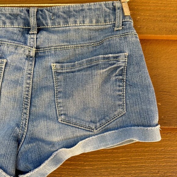 21 Denim Jorts Cuffed Jean Shorty Medium Blue Shorts Size 26 - Picture 7 of 8
